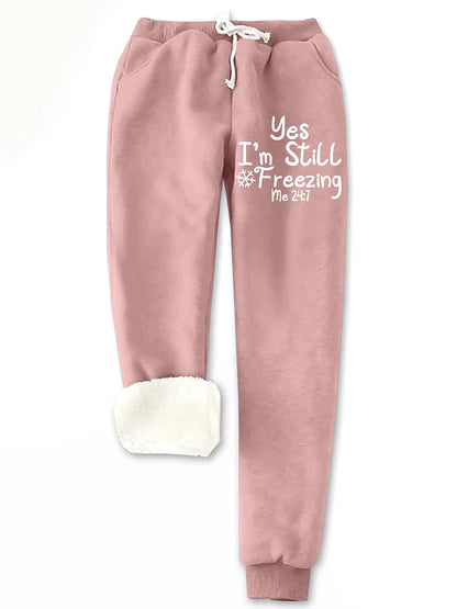 Women's Pajama Top and Pant Letter Warm Comfort Soft Home Daily Bed Fleece Warm Breathable Crew Neck Long Sleeve Pullover Pant Elastic Waist Fall Winter Pink Blue