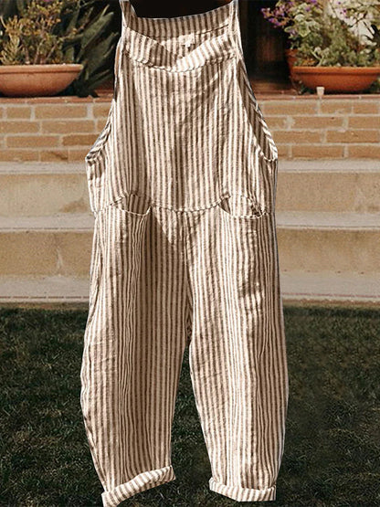 Women's Jumpsuits Casual Utility Summer Streetwear School Daily  Black and white plaid Blue and white plaid Yellow plaid Loose Overall Stripes Lattice